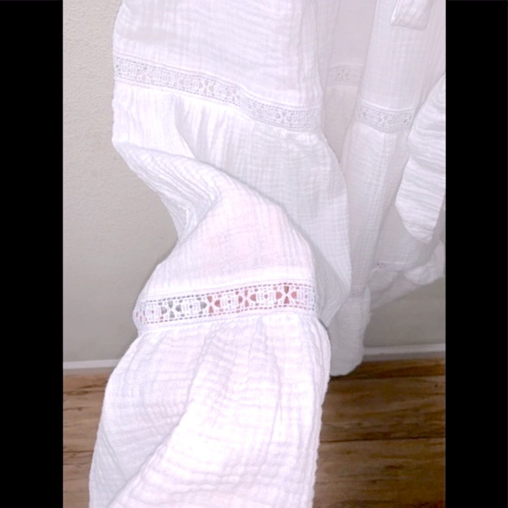 NWT Magaschoni Organic Cotton Tiered Midi Dress - Picture 5 of 8